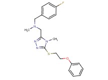 (4-fluorobenzyl)methyl({4-methyl-5-[(2-phenoxyethyl)thio]-4H-1,2,4-triazol-3-yl}methyl)amine