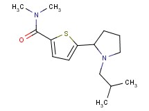 5-(1-isobutyl-2-pyrrolidinyl)-N,N-dimethyl-2-thiophenecarboxamide trifluoroacetate