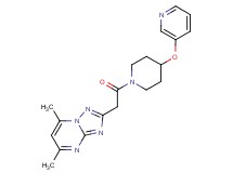 5,7-dimethyl-2-{2-oxo-2-[4-(pyridin-3-yloxy)piperidin-1-yl]ethyl}[1,2,4]triazolo[1,5-a]pyrimidine