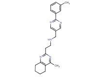 N-{[2-(3-methylphenyl)pyrimidin-5-yl]methyl}-2-(4-methyl-5,6,7,8-tetrahydroquinazolin-2-yl)ethanamine
