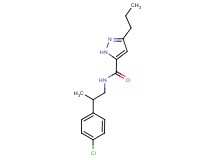 N-[2-(4-chlorophenyl)propyl]-3-propyl-1H-pyrazole-5-carboxamide