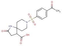 8-[(4-acetylphenyl)sulfonyl]-2-oxo-1,8-diazaspiro[4.5]decane-4-carboxylic acid