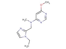 N-[(1-ethyl-1H-imidazol-2-yl)methyl]-6-methoxy-N-methylpyrimidin-4-amine