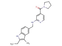 N-[(2-ethyl-3-methyl-1H-indol-5-yl)methyl]-4-(pyrrolidin-1-ylcarbonyl)pyridin-2-amine