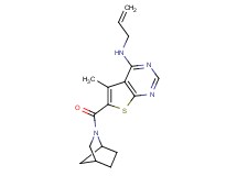 N-allyl-6-(2-azabicyclo[2.2.1]hept-2-ylcarbonyl)-5-methylthieno[2,3-d]pyrimidin-4-amine