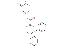 4-[2-(3,3-diphenylpiperidin-1-yl)-2-oxoethyl]piperazin-2-one