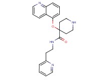N-(2-pyridin-2-ylethyl)-4-(quinolin-5-yloxy)piperidine-4-carboxamide