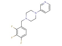 1-(3-pyridinyl)-4-(2,3,4-trifluorobenzyl)piperazine