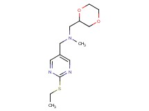 (1,4-dioxan-2-ylmethyl){[2-(ethylthio)pyrimidin-5-yl]methyl}methylamine
