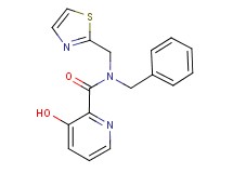 N-benzyl-3-hydroxy-N-(1,3-thiazol-2-ylmethyl)pyridine-2-carboxamide