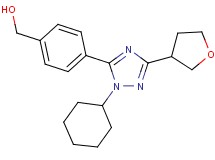 {4-[1-cyclohexyl-3-(tetrahydrofuran-3-yl)-1H-1,2,4-triazol-5-yl]phenyl}methanol