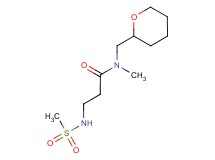 N~1~-methyl-N~3~-(methylsulfonyl)-N~1~-(tetrahydro-2H-pyran-2-ylmethyl)-beta-alaninamide