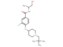 3-chloro-4-{[1-(2,2-dimethylpropyl)piperidin-4-yl]oxy}-N-(2-hydroxy-1-methylethyl)benzamide