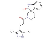 1'-[3-(3,5-dimethyl-1H-pyrazol-4-yl)propanoyl]spiro[indole-3,3'-piperidin]-2(1H)-one