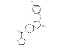 2-(4-chlorobenzyl)-8-(tetrahydro-2-furanylcarbonyl)-2,8-diazaspiro[4.5]decan-3-one