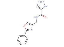 N-[(2-phenyl-1,3-oxazol-4-yl)methyl]-1H-1,2,3-triazole-5-carboxamide