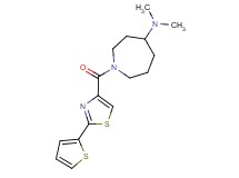 N,N-dimethyl-1-{[2-(2-thienyl)-1,3-thiazol-4-yl]carbonyl}-4-azepanamine