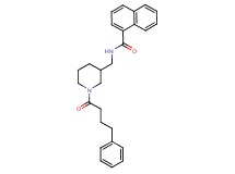 N-{[1-(4-phenylbutanoyl)-3-piperidinyl]methyl}-1-naphthamide
