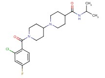 1'-(2-chloro-4-fluorobenzoyl)-N-isopropyl-1,4'-bipiperidine-4-carboxamide