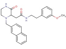 N-[2-(3-methoxyphenyl)ethyl]-2-[1-(2-naphthylmethyl)-3-oxo-2-piperazinyl]acetamide