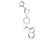 3-({4-[4-(3-thienyl)-1H-1,2,3-triazol-1-yl]-1-piperidinyl}carbonyl)imidazo[1,2-a]pyridine trifluoroacetate
