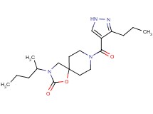 3-(1-methylbutyl)-8-[(3-propyl-1H-pyrazol-4-yl)carbonyl]-1-oxa-3,8-diazaspiro[4.5]decan-2-one