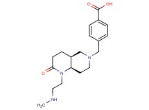 4-{[(4aS*,8aR*)-1-[2-(methylamino)ethyl]-2-oxooctahydro-1,6-naphthyridin-6(2H)-yl]methyl}benzoic acid