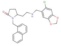 5-(2-{[(6-chloro-1,3-benzodioxol-5-yl)methyl]amino}ethyl)-1-(1-naphthylmethyl)-2-pyrrolidinone