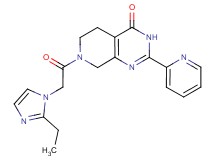 7-[(2-ethyl-1H-imidazol-1-yl)acetyl]-2-pyridin-2-yl-5,6,7,8-tetrahydropyrido[3,4-d]pyrimidin-4(3H)-one