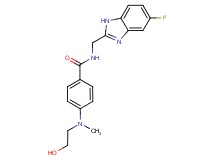 N-[(5-fluoro-1H-benzimidazol-2-yl)methyl]-4-[(2-hydroxyethyl)(methyl)amino]benzamide
