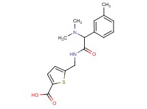 5-({[(dimethylamino)(3-methylphenyl)acetyl]amino}methyl)-2-thiophenecarboxylic acid