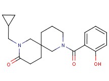2-(cyclopropylmethyl)-8-(2-hydroxybenzoyl)-2,8-diazaspiro[5.5]undecan-3-one