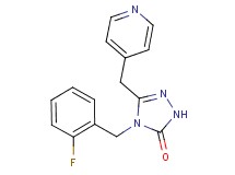 4-(2-fluorobenzyl)-5-(pyridin-4-ylmethyl)-2,4-dihydro-3H-1,2,4-triazol-3-one