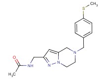 N-({5-[4-(methylthio)benzyl]-4,5,6,7-tetrahydropyrazolo[1,5-a]pyrazin-2-yl}methyl)acetamide