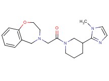 4-{2-[3-(1-methyl-1H-imidazol-2-yl)-1-piperidinyl]-2-oxoethyl}-2,3,4,5-tetrahydro-1,4-benzoxazepine