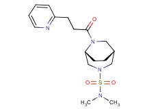 (1R*,5R*)-N,N-dimethyl-6-[3-(2-pyridinyl)propanoyl]-3,6-diazabicyclo[3.2.2]nonane-3-sulfonamide