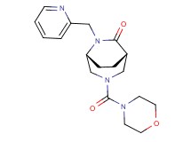(1S*,5R*)-3-(4-morpholinylcarbonyl)-6-(2-pyridinylmethyl)-3,6-diazabicyclo[3.2.2]nonan-7-one