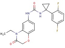 N-[1-(2,5-difluorophenyl)cyclopropyl]-N'-(4-ethyl-3-oxo-3,4-dihydro-2H-1,4-benzoxazin-6-yl)urea