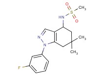 N-[1-(3-fluorophenyl)-6,6-dimethyl-4,5,6,7-tetrahydro-1H-indazol-4-yl]methanesulfonamide