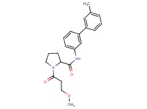 1-(3-methoxypropanoyl)-N-(3'-methyl-3-biphenylyl)prolinamide
