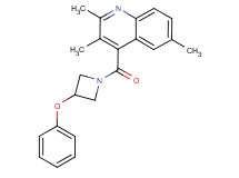 2,3,6-trimethyl-4-[(3-phenoxy-1-azetidinyl)carbonyl]quinoline