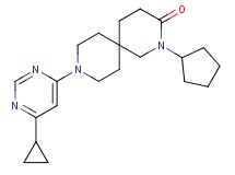 2-cyclopentyl-9-(6-cyclopropylpyrimidin-4-yl)-2,9-diazaspiro[5.5]undecan-3-one