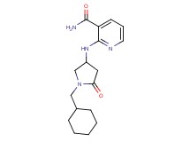 2-{[1-(cyclohexylmethyl)-5-oxopyrrolidin-3-yl]amino}nicotinamide