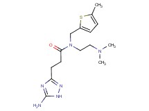 3-(5-amino-1H-1,2,4-triazol-3-yl)-N-[2-(dimethylamino)ethyl]-N-[(5-methyl-2-thienyl)methyl]propanamide