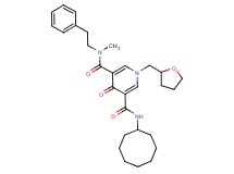 N'-cyclooctyl-N-methyl-4-oxo-N-(2-phenylethyl)-1-(tetrahydro-2-furanylmethyl)-1,4-dihydro-3,5-pyridinedicarboxamide