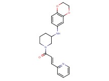 N-(2,3-dihydro-1,4-benzodioxin-6-yl)-1-[(2E)-3-(2-pyridinyl)-2-propenoyl]-3-piperidinamine