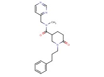 N-methyl-6-oxo-1-(3-phenylpropyl)-N-(4-pyrimidinylmethyl)-3-piperidinecarboxamide