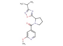 4-{[2-(3-isopropyl-1,2,4-oxadiazol-5-yl)-1-pyrrolidinyl]carbonyl}-2-methoxypyridine
