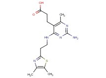 3-(2-amino-4-{[2-(4,5-dimethyl-1,3-thiazol-2-yl)ethyl]amino}-6-methylpyrimidin-5-yl)propanoic acid