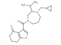 3-{[4-(cyclopropylmethyl)-3-isopropyl-1,4-diazepan-1-yl]carbonyl}-6,7-dihydro-1-benzofuran-4(5H)-one
